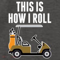 Funny This Is How I Roll Golf Cart Gift Vector Backpack thumb 2