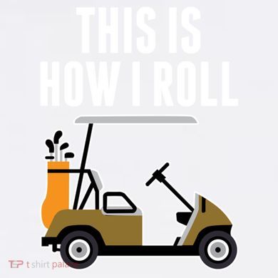 Funny This Is How I Roll Golf Cart Gift Comfort Colors Garment-Dyed Hooded Sweatshirt