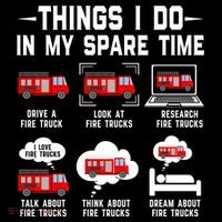Firefighter Things I Do In My Spare Time Funny Fire Trucks Gift Coffee Mug thumb 5