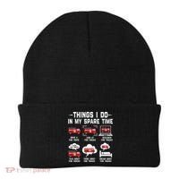 Firefighter Things I Do In My Spare Time Funny Fire Trucks Gift Beanie thumb 0