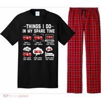 Firefighter Things I Do In My Spare Time Funny Fire Trucks Gift Pajama Set thumb 0