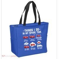 Firefighter Things I Do In My Spare Time Funny Fire Trucks Gift Tote Bag thumb 2