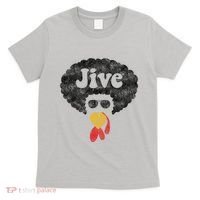 Funny Thanksgiving Jive Gift Vintage Distressed Turkey Face T-Shirt thumb 0