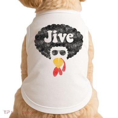 Funny Thanksgiving Jive Gift Vintage Distressed Turkey Face Doggie Tank
