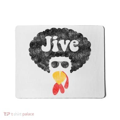 Funny Thanksgiving Jive Gift Vintage Distressed Turkey Face Mousepad