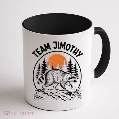Funny Team Jimothy Raccoon Wilderness Coffee Mug back