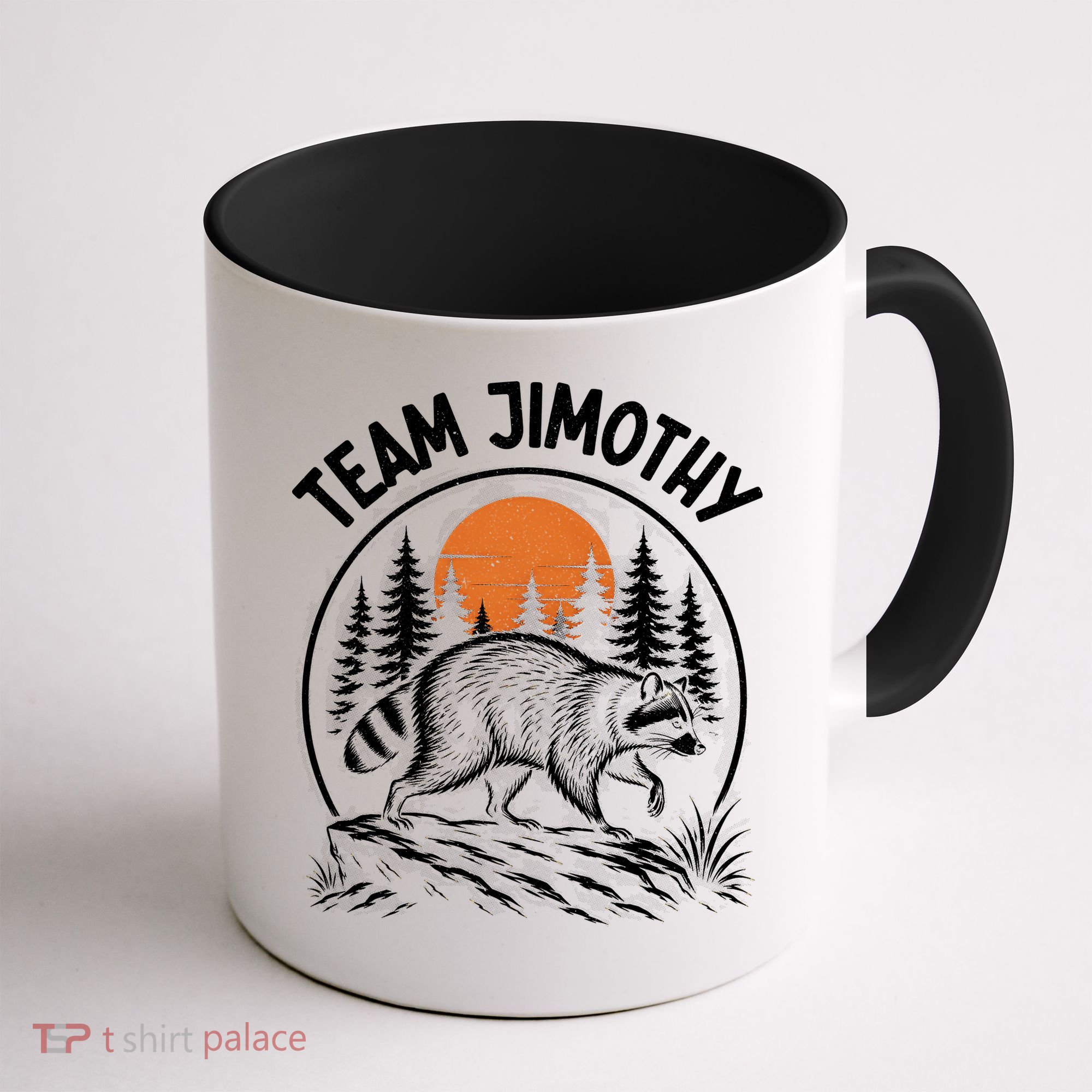 Funny Team Jimothy Raccoon Wilderness Coffee Mug