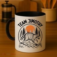 Funny Team Jimothy Raccoon Wilderness Coffee Mug thumb 4