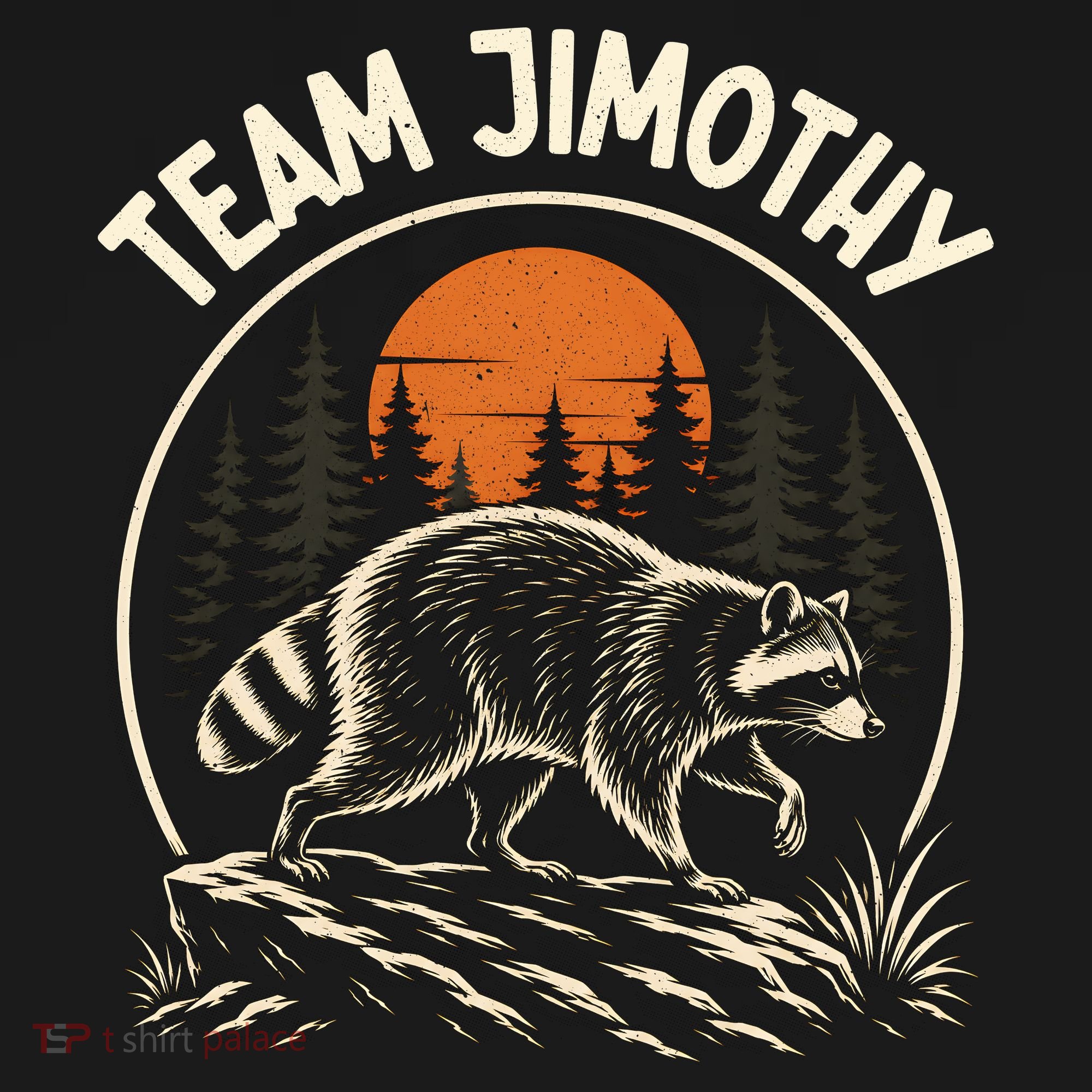 Funny Team Jimothy Raccoon Wilderness Baby Bodysuit