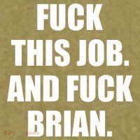 Fuck This Job And Fuck Brian Garment-Dyed Women's Muscle Tee thumb 6