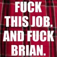 Fuck This Job And Fuck Brian Women's Flannel Plaid Pajama Pants thumb 2