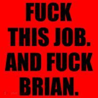 Fuck This Job And Fuck Brian Santa Hat thumb 1