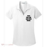 Fuck This Job And Fuck Brian Women's Dry Zone Grid Polo thumb 0