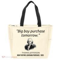 Funny Thomas Jefferson USA History Teacher Louisiana Tote Bag thumb 0