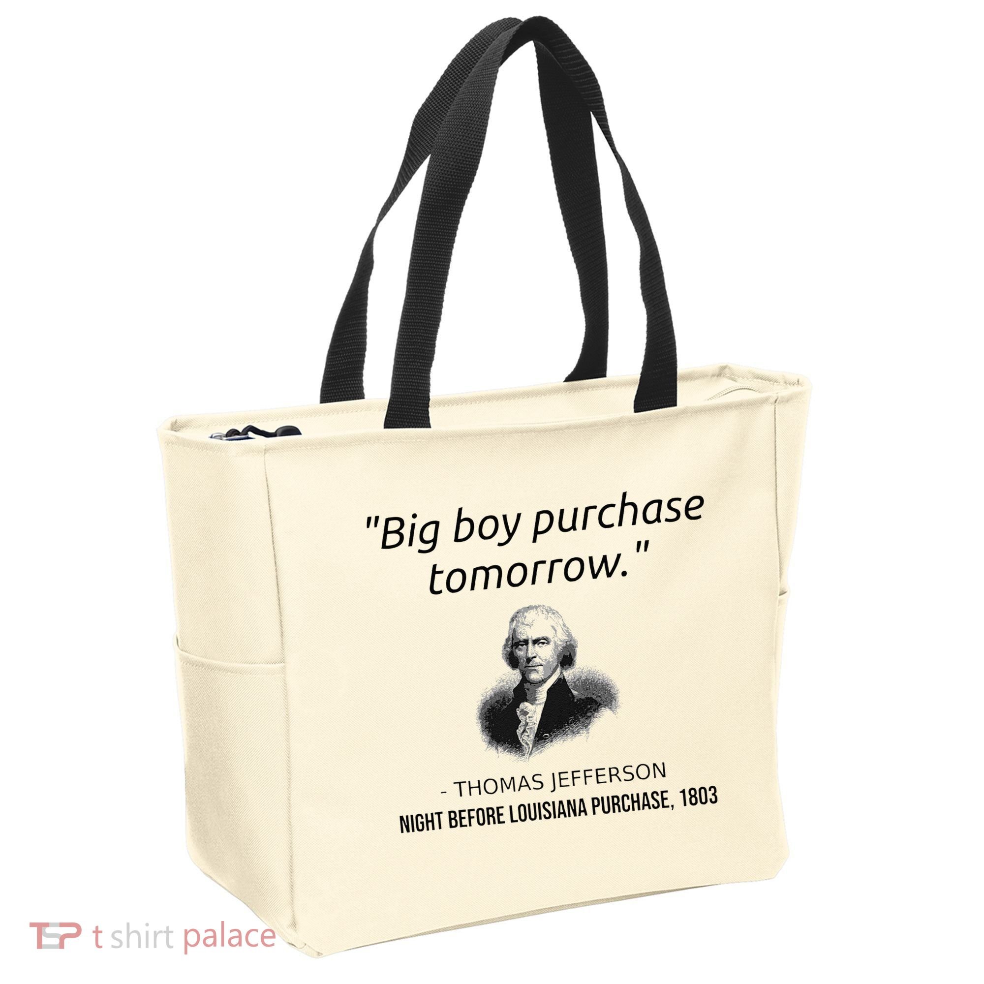 Funny Thomas Jefferson USA History Teacher Louisiana Tote Bag