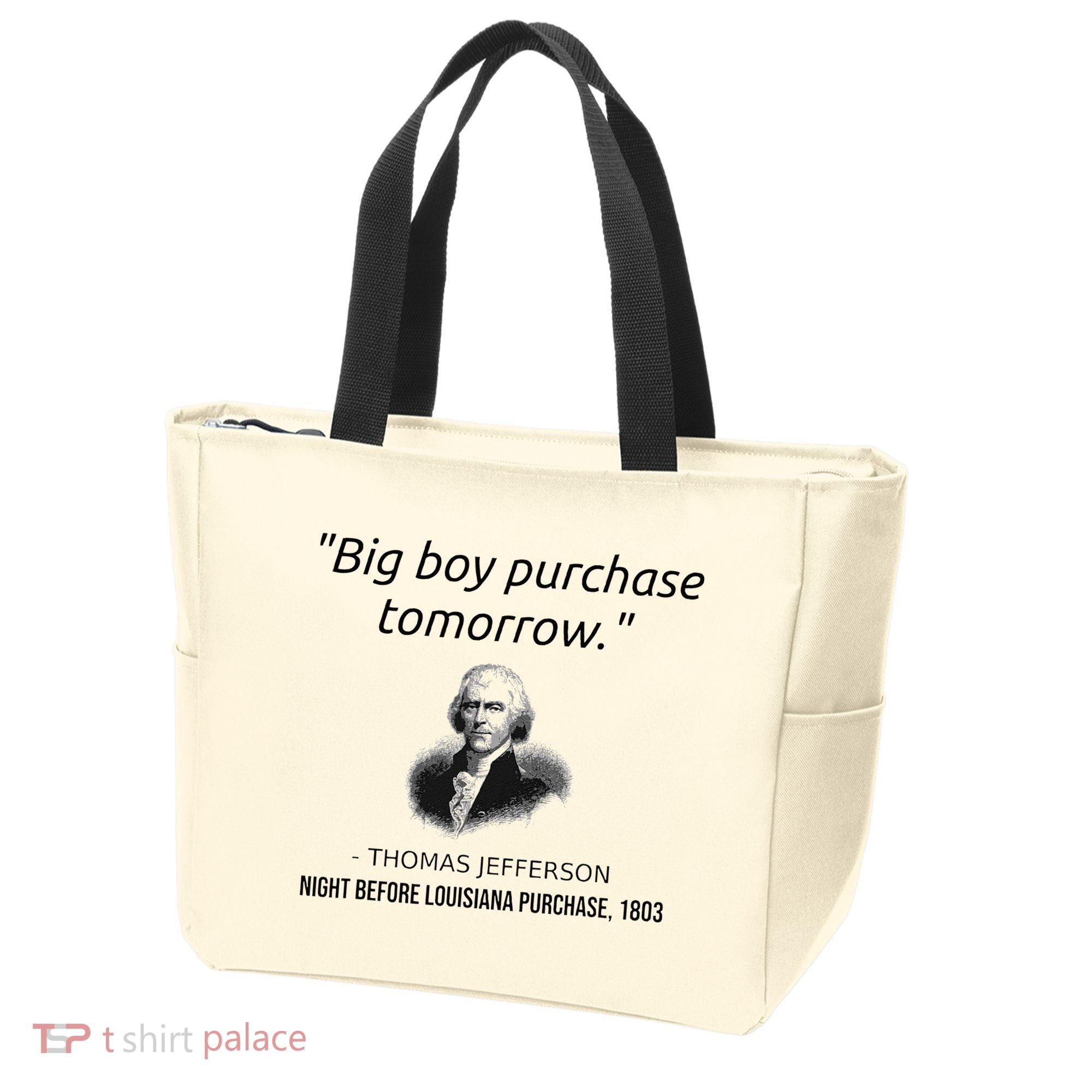 Funny Thomas Jefferson USA History Teacher Louisiana Tote Bag