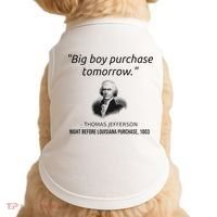 Funny Thomas Jefferson USA History Teacher Louisiana Doggie Tank thumb 0