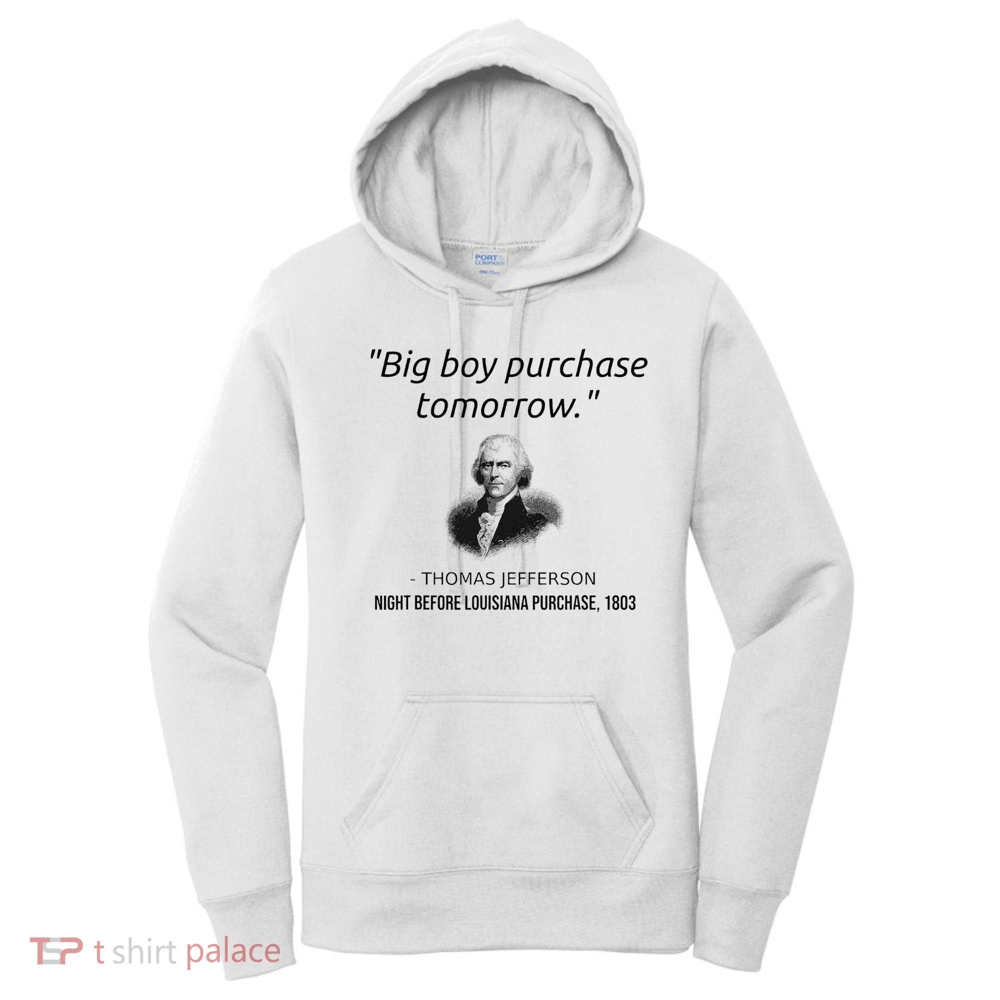 Funny Thomas Jefferson USA History Teacher Louisiana Women's Hoodie
