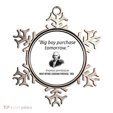 Funny Thomas Jefferson USA History Teacher Louisiana Ornament