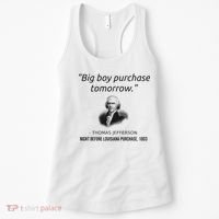 Funny Thomas Jefferson USA History Teacher Louisiana Women's Tank Top thumb 0