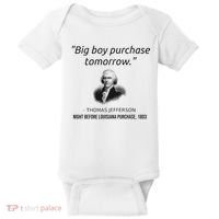 Funny Thomas Jefferson USA History Teacher Louisiana Baby Bodysuit thumb 0
