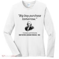 Funny Thomas Jefferson USA History Teacher Louisiana Women's Long Sleeve Shirt thumb 0