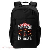 Funny The Juggle Is Real Circus Juggler Gift Idea Mm Backpack thumb 0