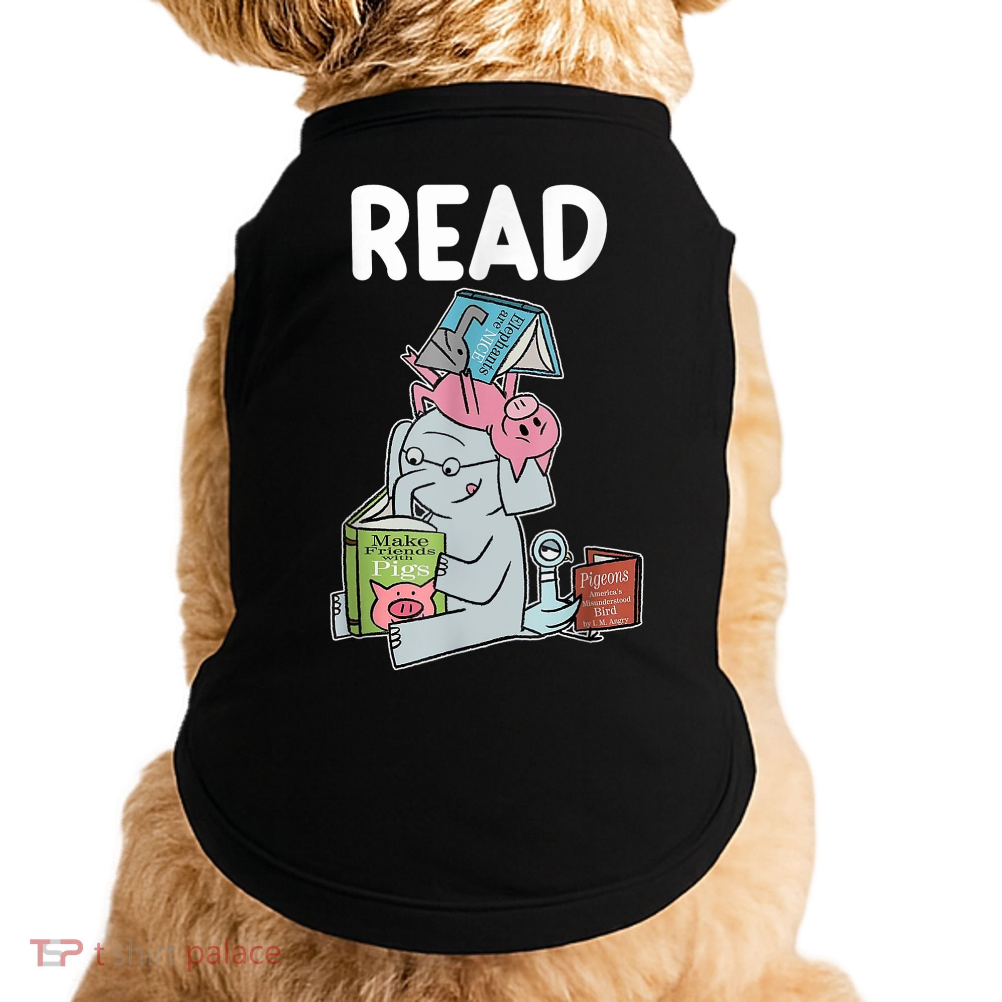 Funny Teacher Library Read Book Club Piggie Elephant Pigeons Doggie Tank