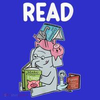 Funny Teacher Library Read Book Club Piggie Elephant Pigeons Sweatshirt thumb 3