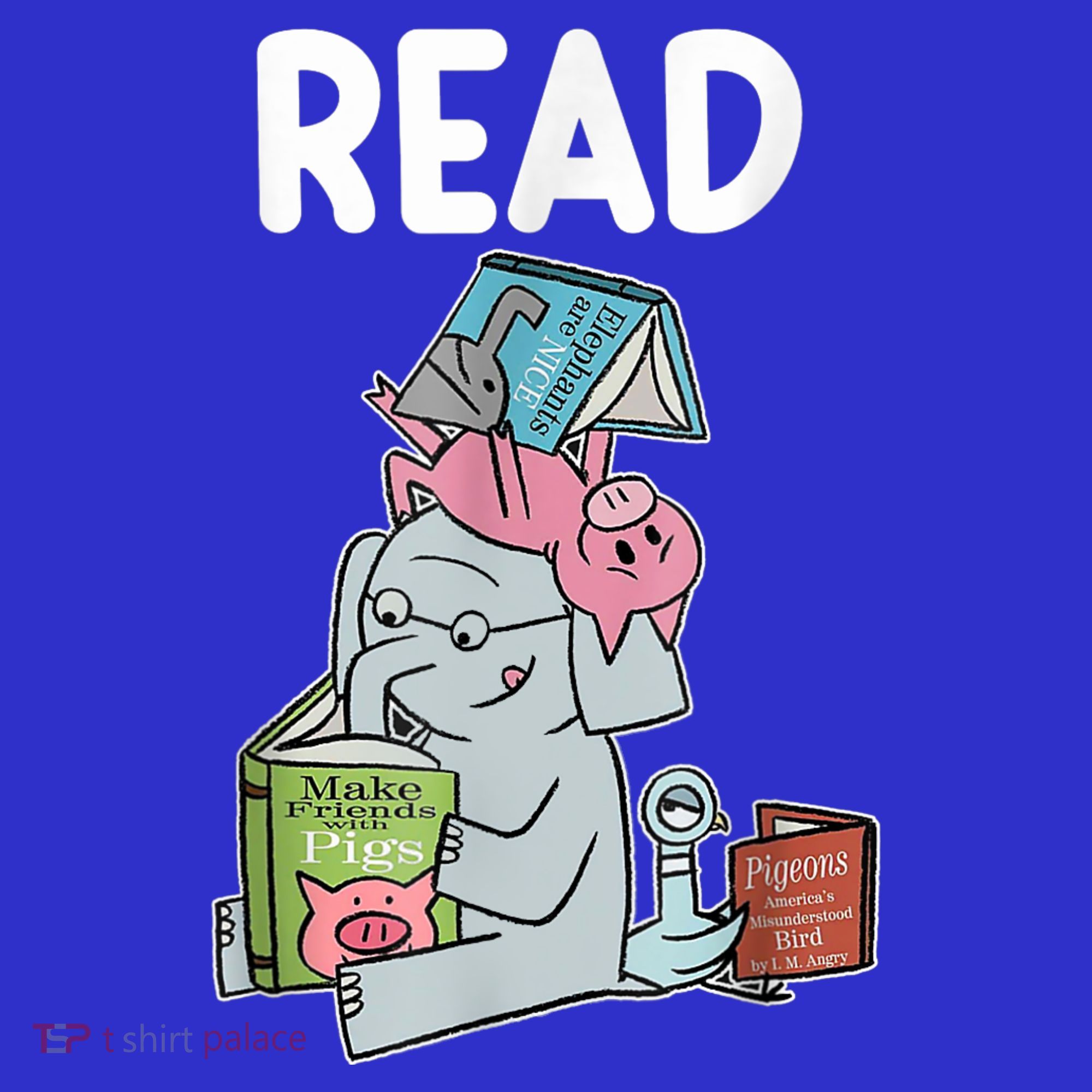 Funny Teacher Library Read Book Club Piggie Elephant Pigeons Women's Tank Top