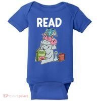 Funny Teacher Library Read Book Club Piggie Elephant Pigeons Baby Bodysuit thumb 0