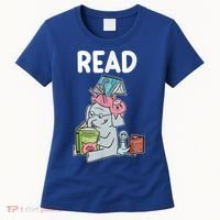Funny Teacher Library Read Book Club Piggie Elephant Pigeons Women's T-Shirt thumb 0