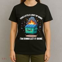 Funny This Little Lightof Mine Lil Dumpster Fire T-Shirt thumb 4