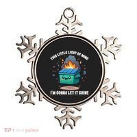 Funny This Little Lightof Mine Lil Dumpster Fire Ornament thumb 0