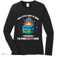 Funny This Little Lightof Mine Lil Dumpster Fire Women's Long Sleeve Shirt thumb 0