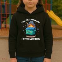 Funny This Little Lightof Mine Lil Dumpster Fire Kids Hoodie thumb 3