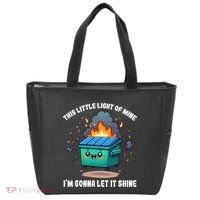 Funny This Little Lightof Mine Lil Dumpster Fire Tote Bag thumb 0