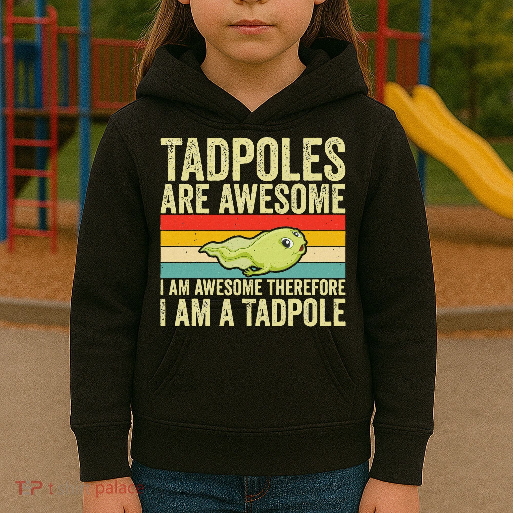 Frog Tadpole Lovers Kids Hoodie