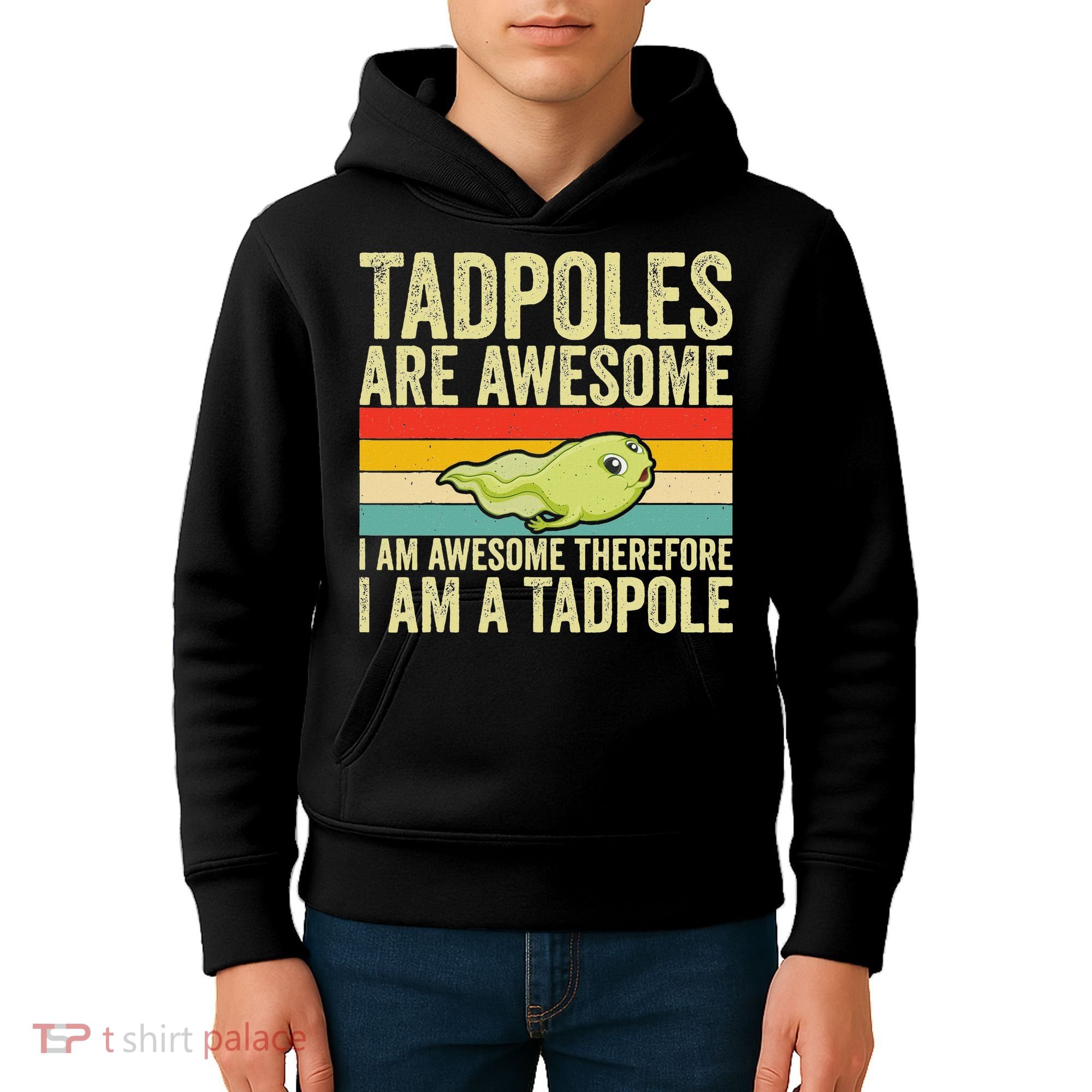 Frog Tadpole Lovers Kids Hoodie