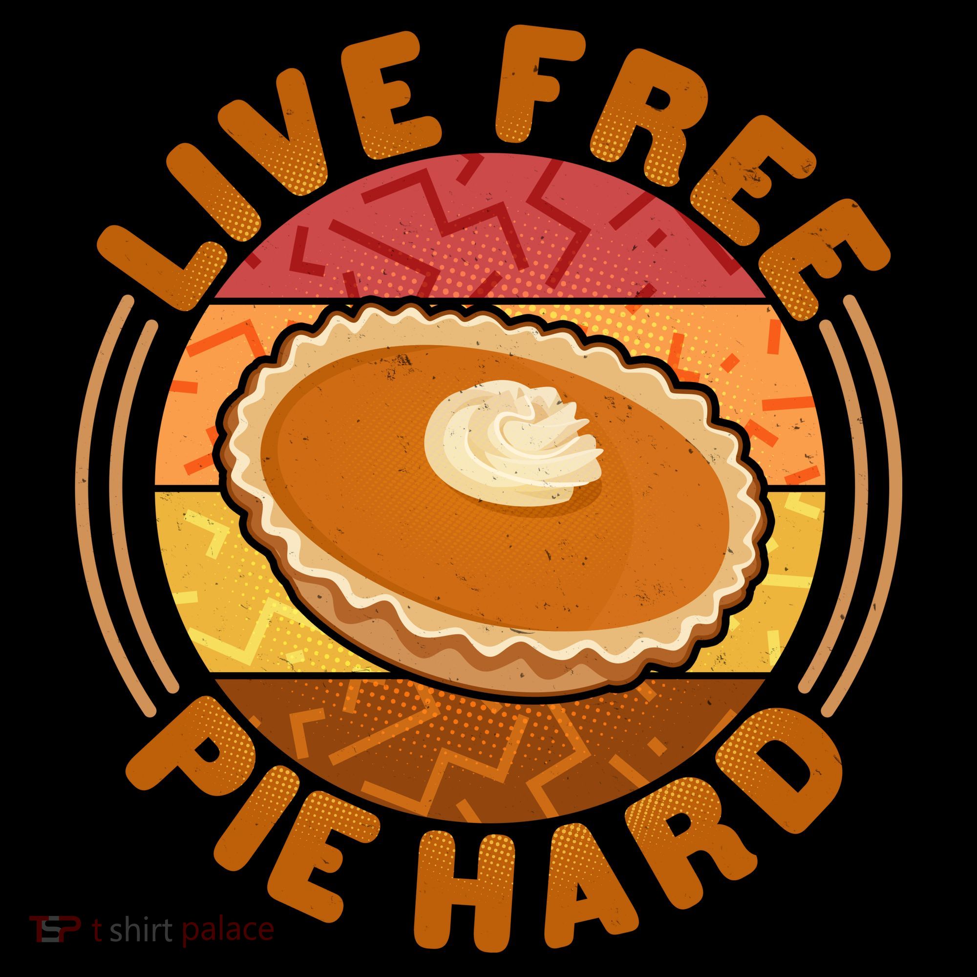 Funny Thanksgiving Live Free Pie Hard Pumpkin Sweet Potato Pie Lover Coffee Mug