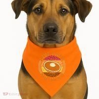 Funny Thanksgiving Live Free Pie Hard Pumpkin Sweet Potato Pie Lover USA-Made Doggie Bandana thumb 1