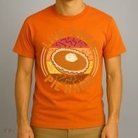 Funny Thanksgiving Live Free Pie Hard Pumpkin Sweet Potato Pie Lover T-Shirt thumb 3