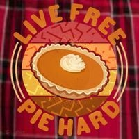 Funny Thanksgiving Live Free Pie Hard Pumpkin Sweet Potato Pie Lover Men's Flannel Plaid Pajama Pants thumb 2