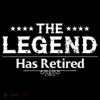 Funny The Legend Has Retired Art Retirement Ornament thumb 1