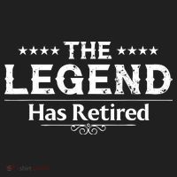 Funny The Legend Has Retired Art Retirement Hat thumb 2