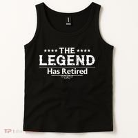 Funny The Legend Has Retired Art Retirement Tank Top thumb 2
