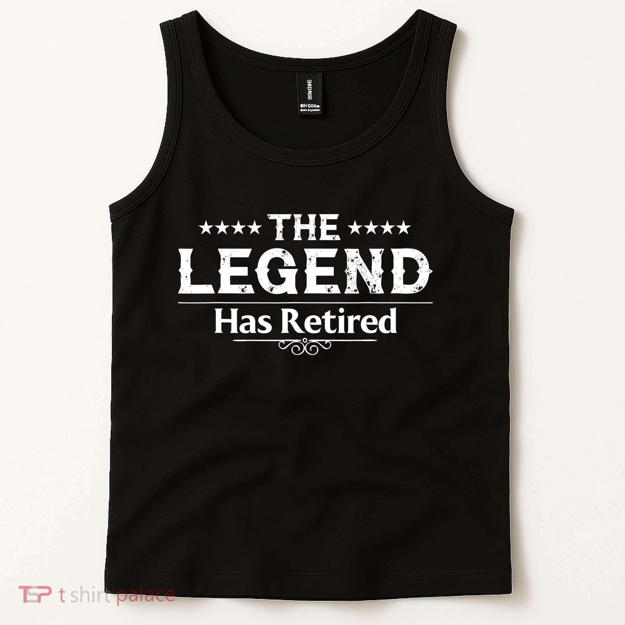 Funny The Legend Has Retired Art Retirement Tank Top