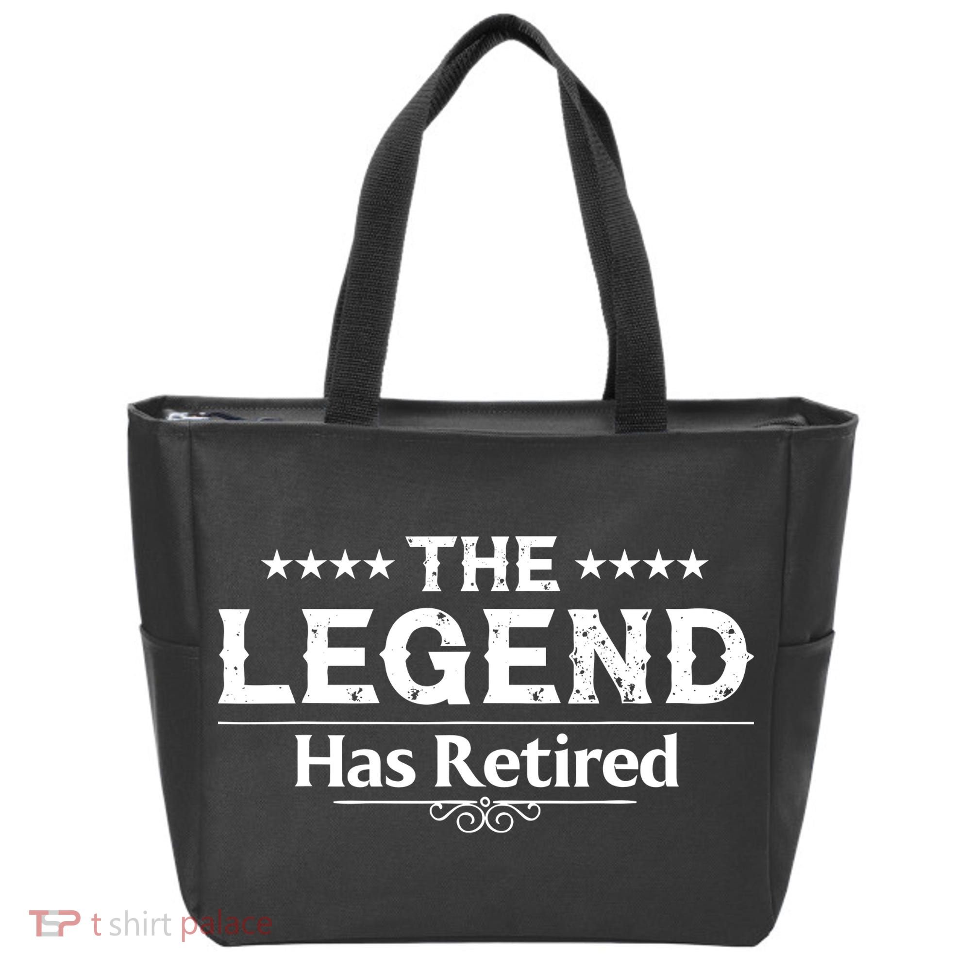 Funny The Legend Has Retired Art Retirement Tote Bag