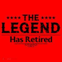 Funny The Legend Has Retired Art Retirement Santa Hat thumb 1