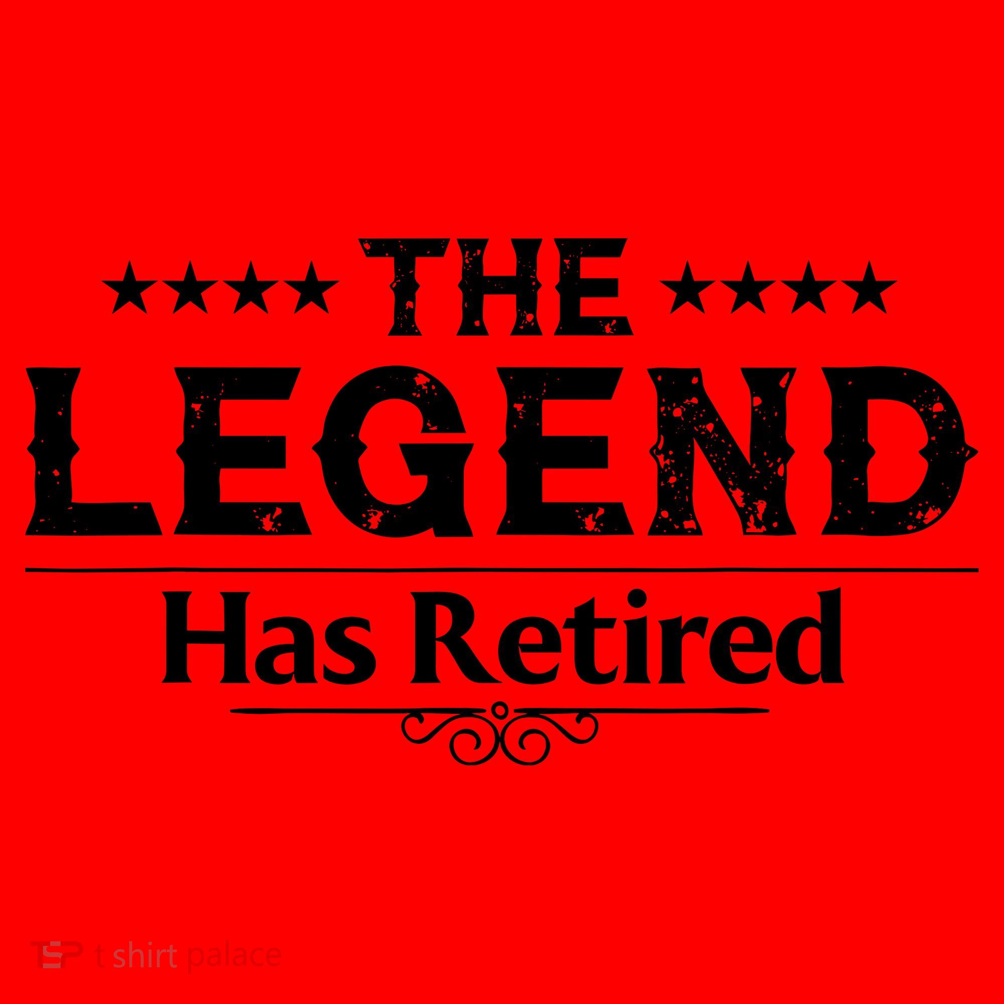 Funny The Legend Has Retired Art Retirement Santa Hat